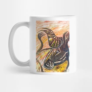 bull portrait Mug